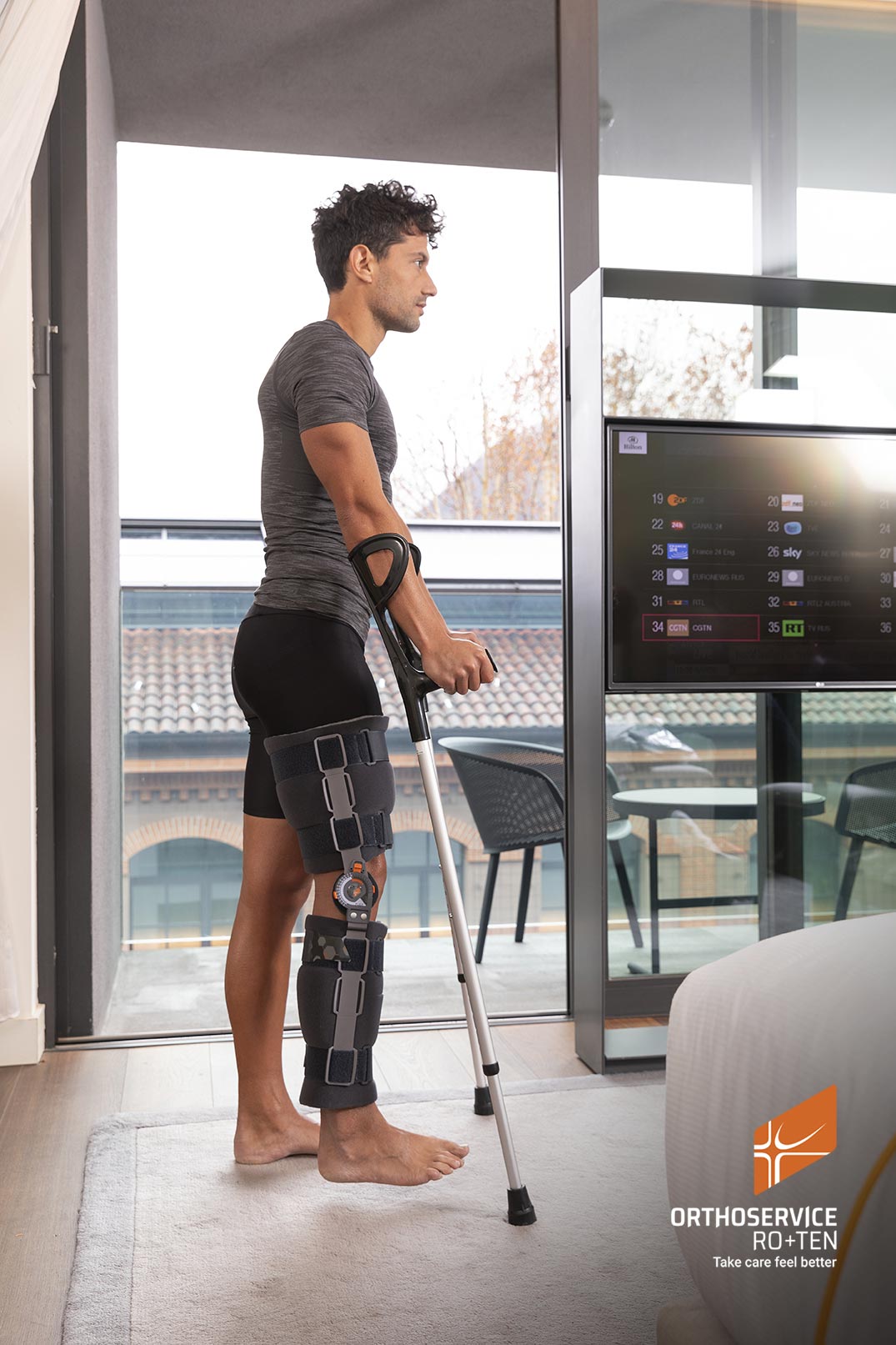 Послеоперационный коленный ортез с диапазоном движений GO Up Basic