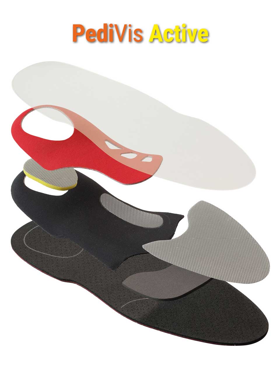 Cushioning insole with transverse reinforcement Pedivis Active