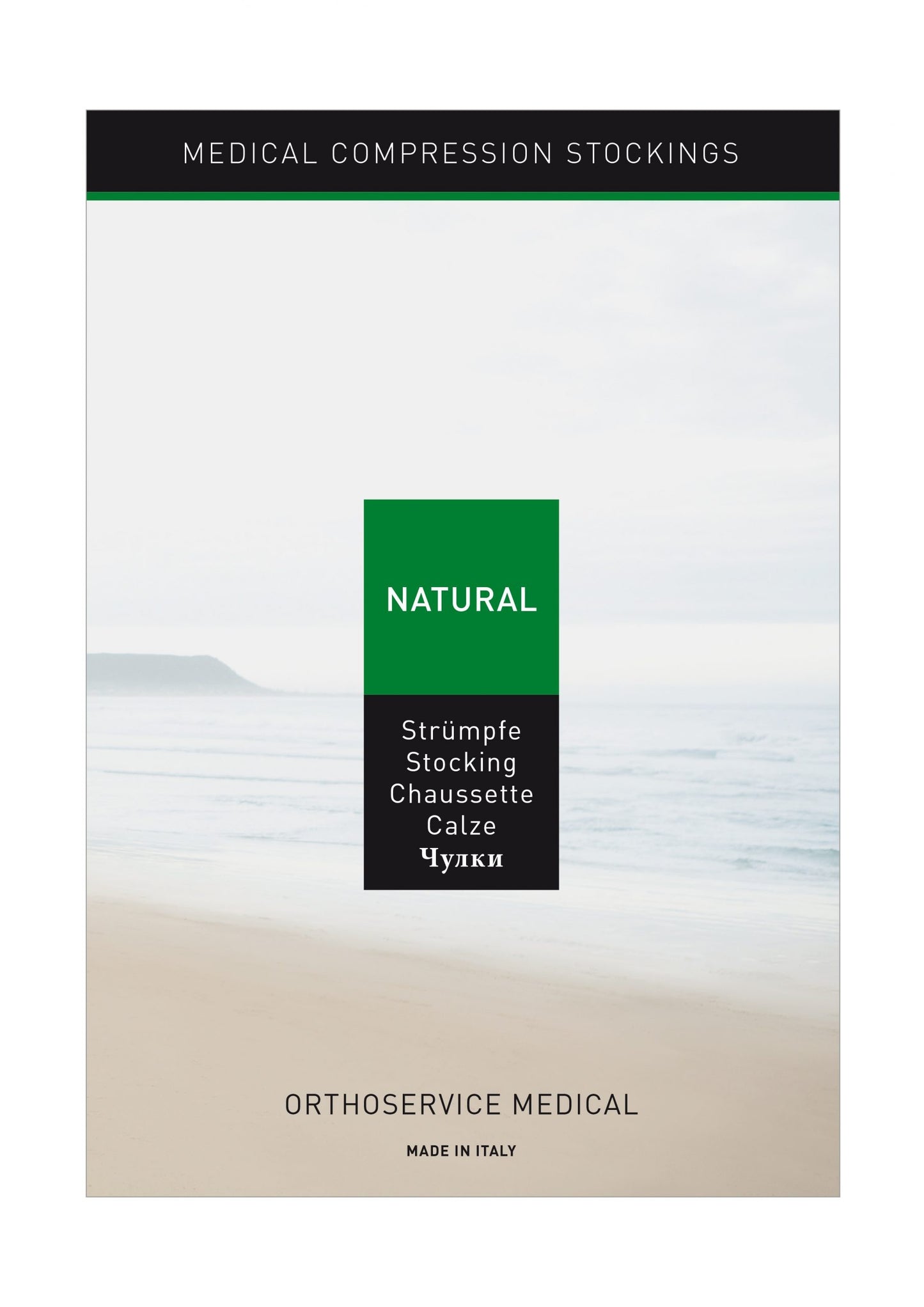 Medicīniskās kompresijas zeķes AD Open 1CCL NATURAL