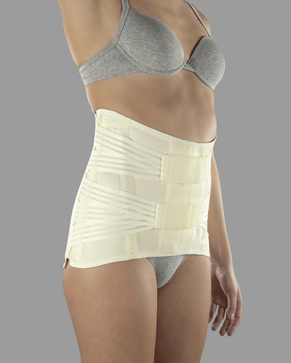 Ortoze jostas daļas stabilizēšanai un atbalstam ar elastīgiem, pastiprinātiem balstiem SAT 22 SIEVIETĒM