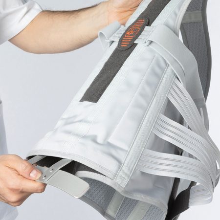 Polsterēta muguras-jostas ortopēdiskā ortoze ar pastiprinātu struktūru FLEX-B 